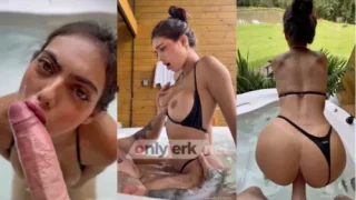 Brenda Trindade – Follando en una bañera en el patio trasero