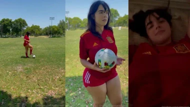 Salome Munoz – Sexo POV con la tetona después del futbol